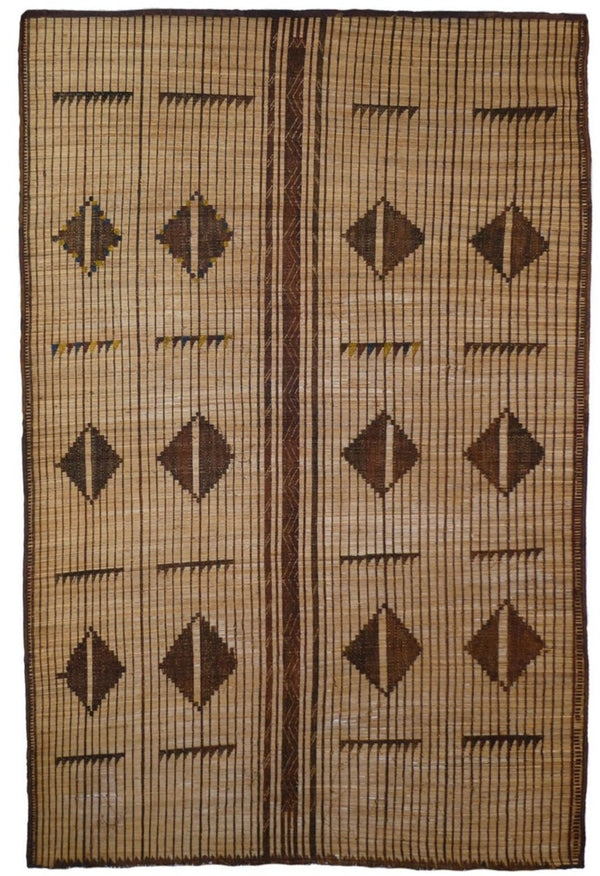 Midcentury Tuareg Mat 6'2 x 9'
