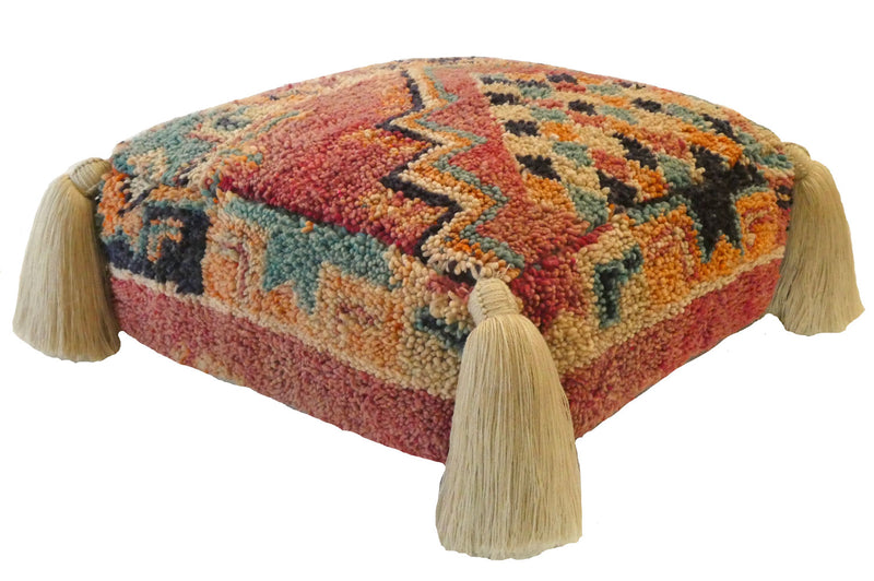 Moroccan Wool Pouf