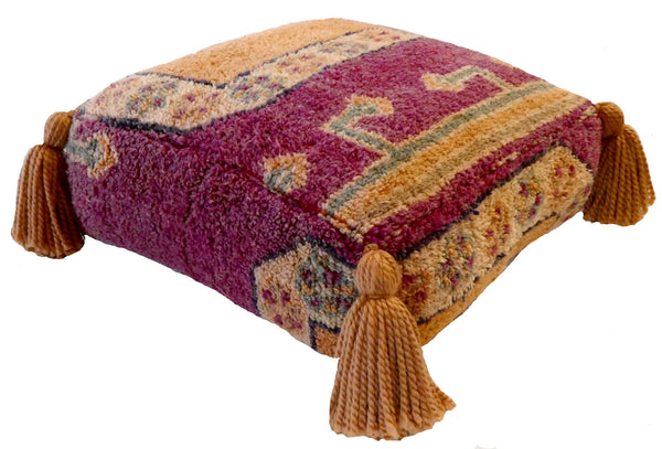 Moroccan Wool Pouf