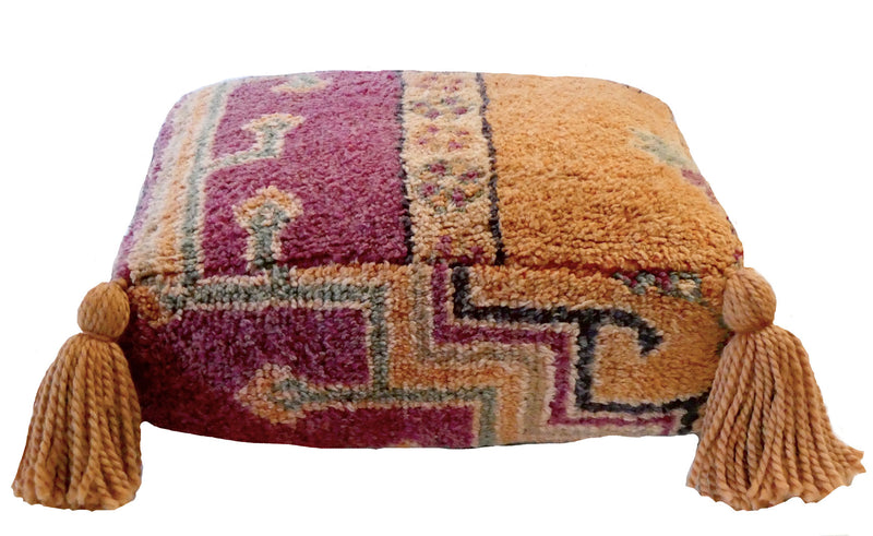 Moroccan Wool Pouf