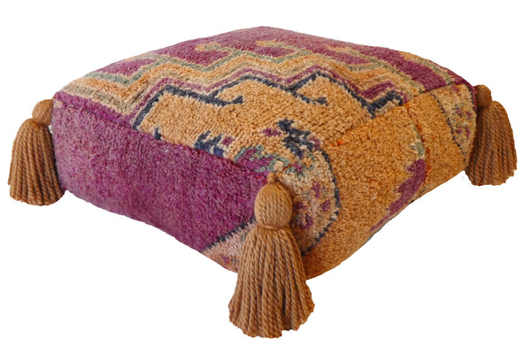 Moroccan Wool Pouf