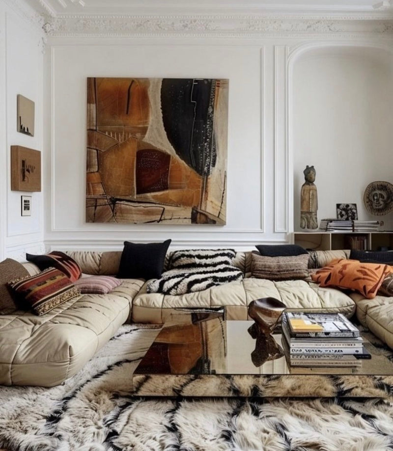 Long Hair Russian Wool Rug 7'6 x 9'5