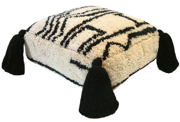 Moroccan Wool Pouf