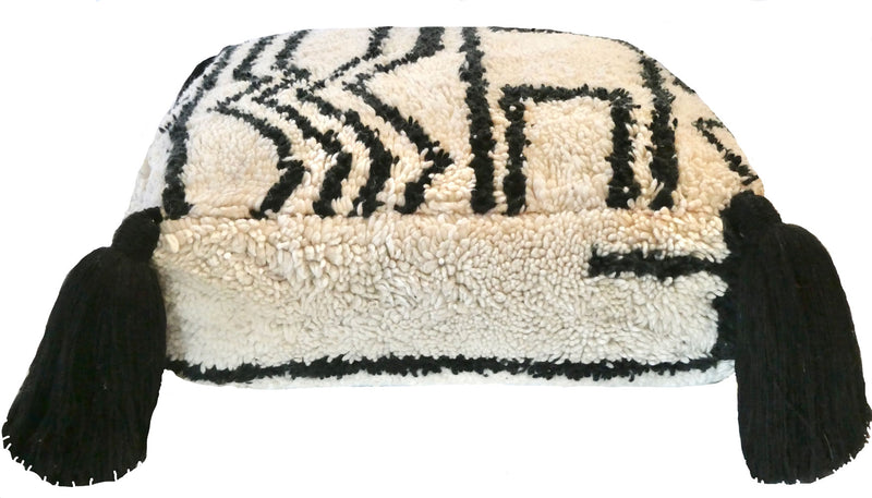 Moroccan Wool Pouf