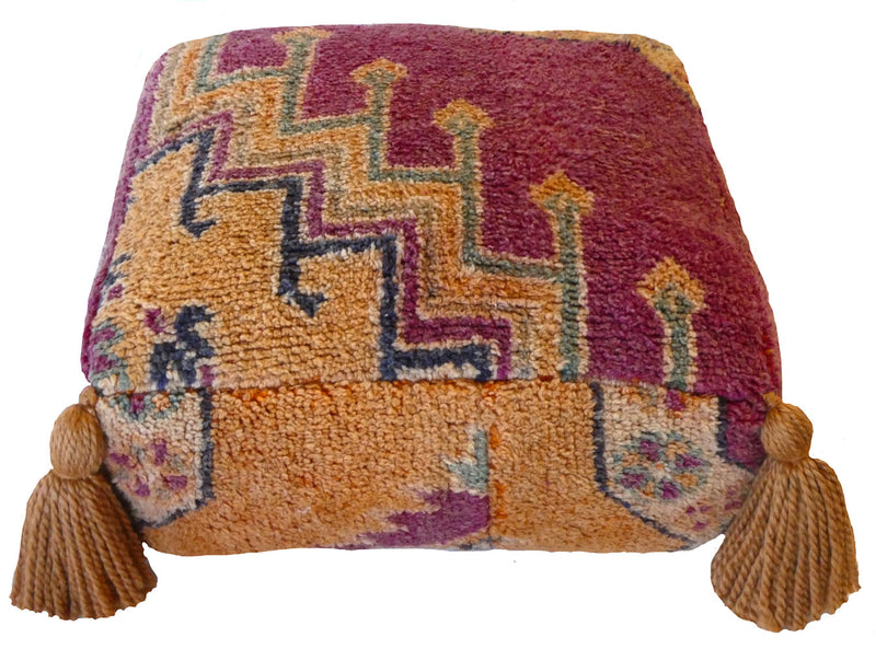 Moroccan Wool Pouf