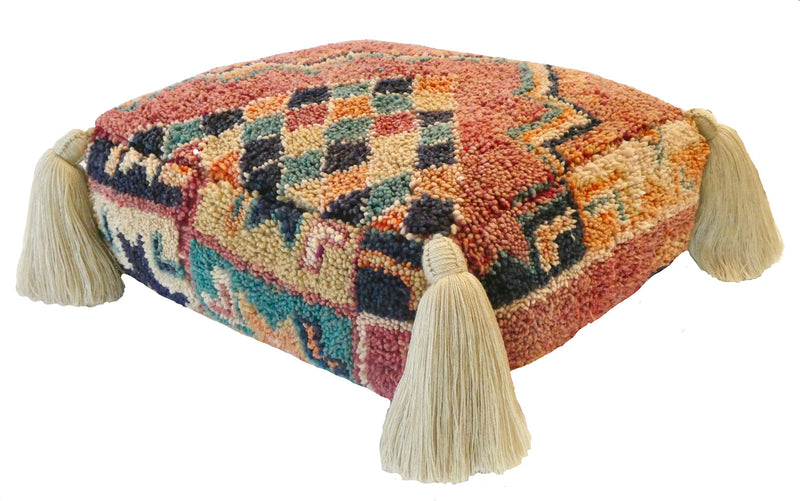 Moroccan Wool Pouf