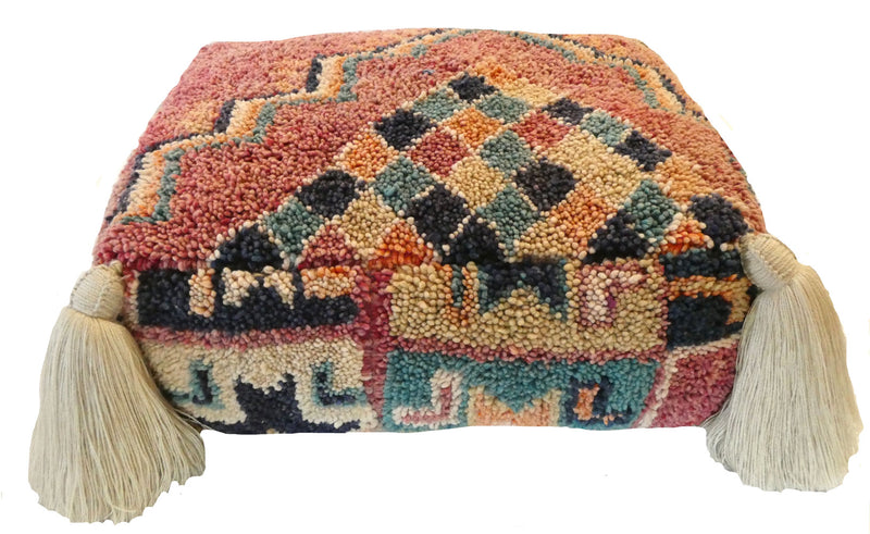 Moroccan Wool Pouf