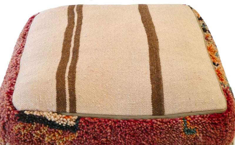 Moroccan Wool Pouf