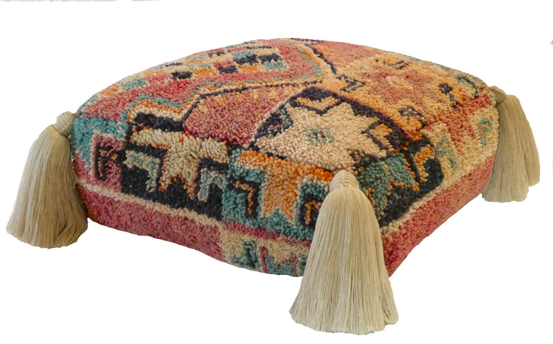 Moroccan Wool Pouf