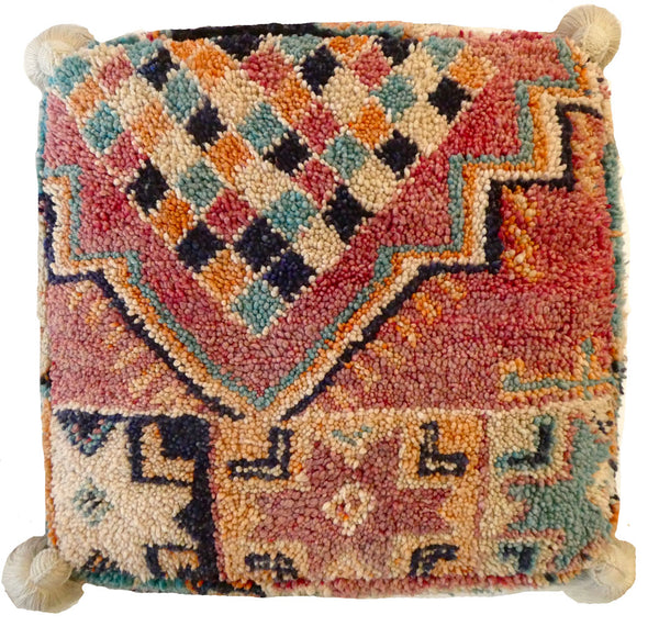 Moroccan Wool Pouf