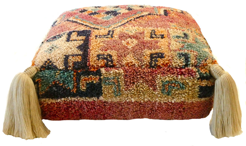 Moroccan Wool Pouf