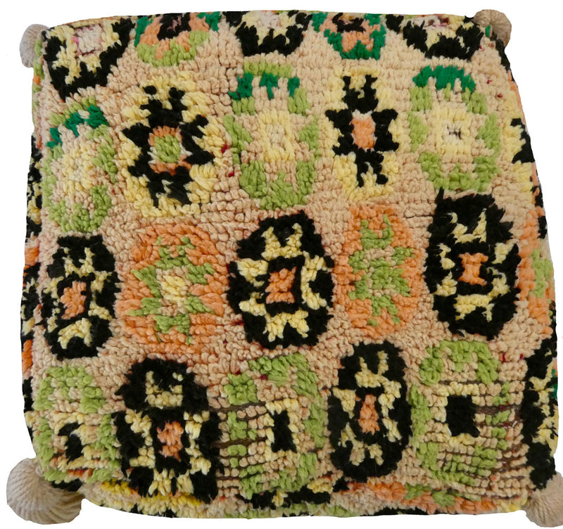 Moroccan Wool Pouf