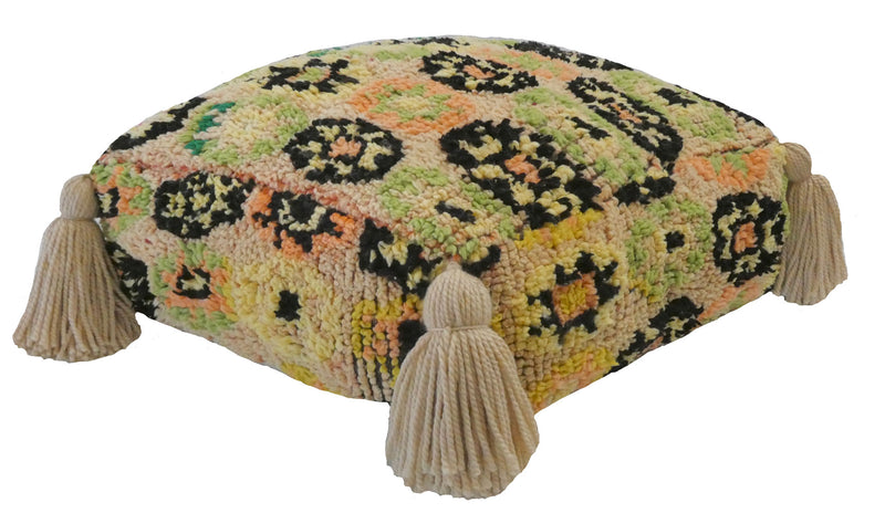 Moroccan Wool Pouf