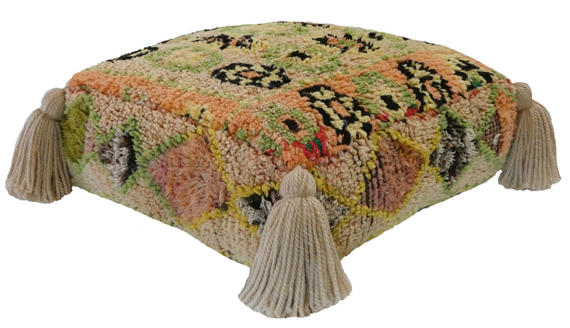 Moroccan Wool Pouf