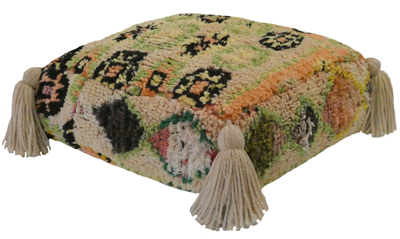 Moroccan Wool Pouf