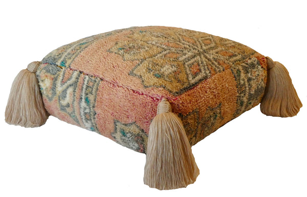 Moroccan Wool Pouf