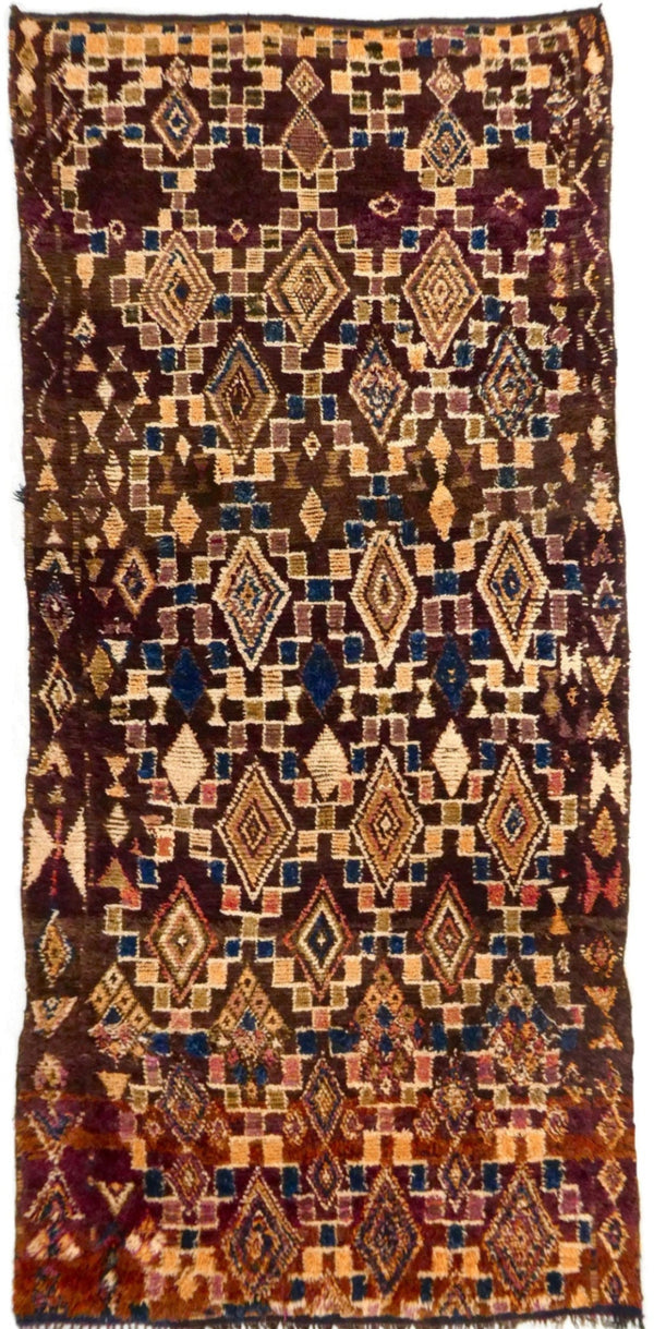 Midcentury Zayane Rug 5'4 X 10'4
