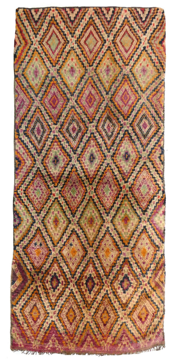 Midcentury Beni Mguild 6'3 X 12'