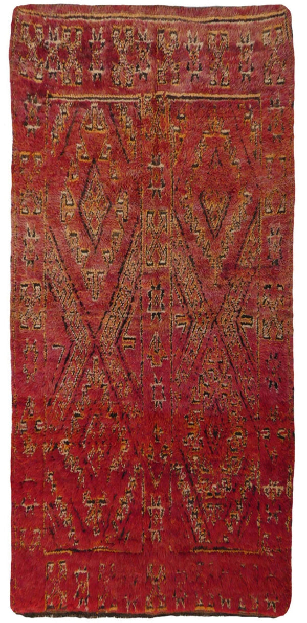 Midcentury Beni Mguild Rug  6.1 X 9.10