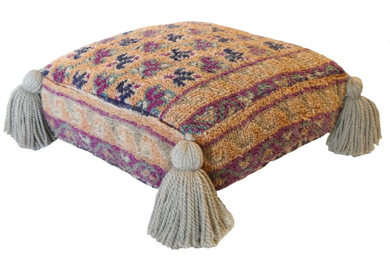 Moroccan Wool Pouf