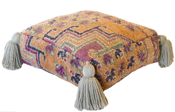 Moroccan Wool Pouf