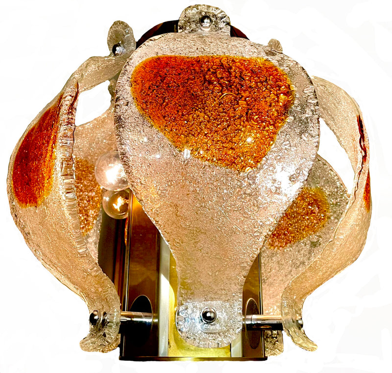 Midcentury Italian Mazzega Chandelier