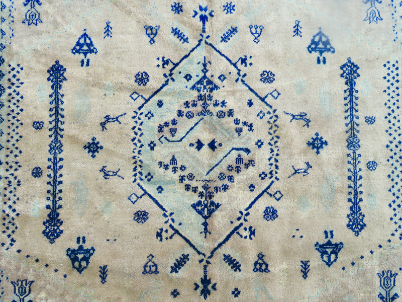 Antique Moroccan Rabat Rug